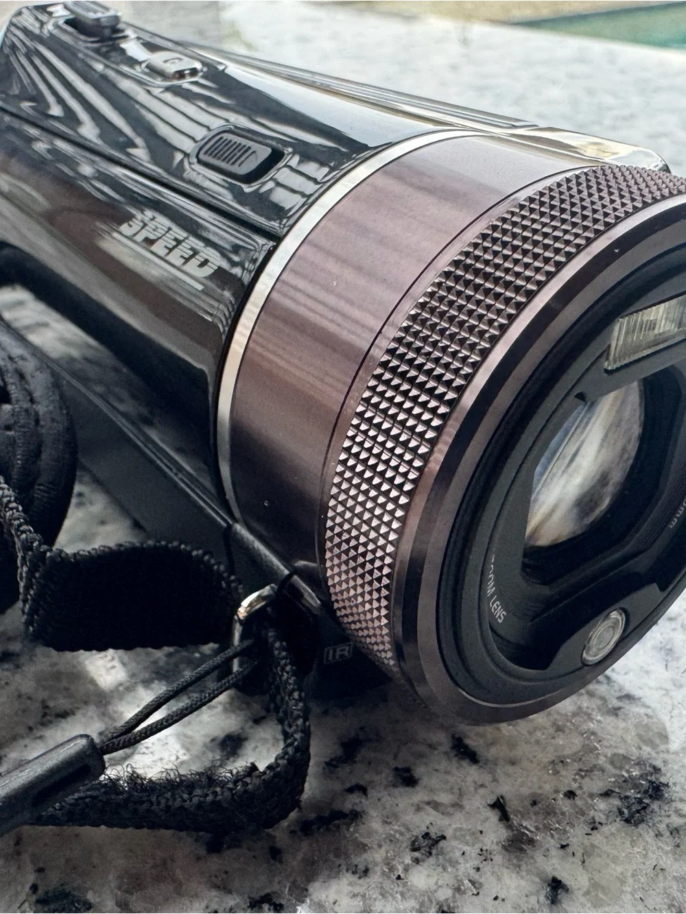 DV by Dolce Vita Black and Silver HD Camcorder untested needs battery